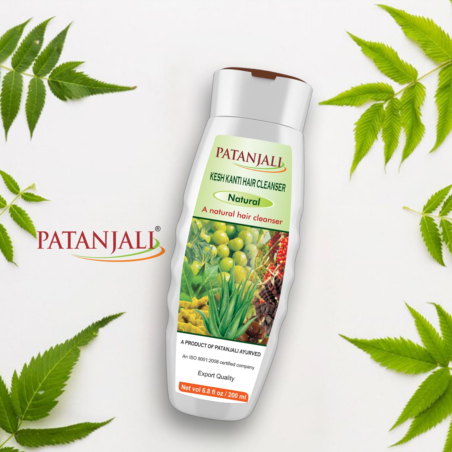 Patanjali Kesh Kanti foamy lather ready for cleansing