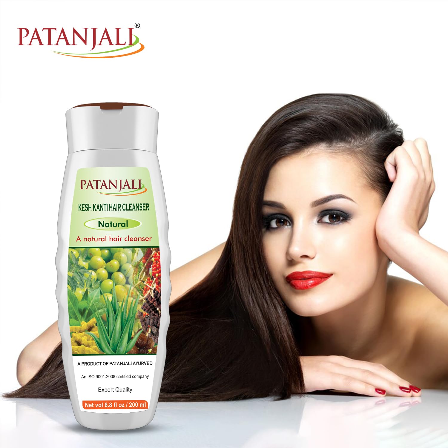 Patanjali Kesh Kanti herbal ingredients illustration