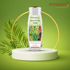 Patanjali Kesh Kanti pack bottle side view highlighting compact design