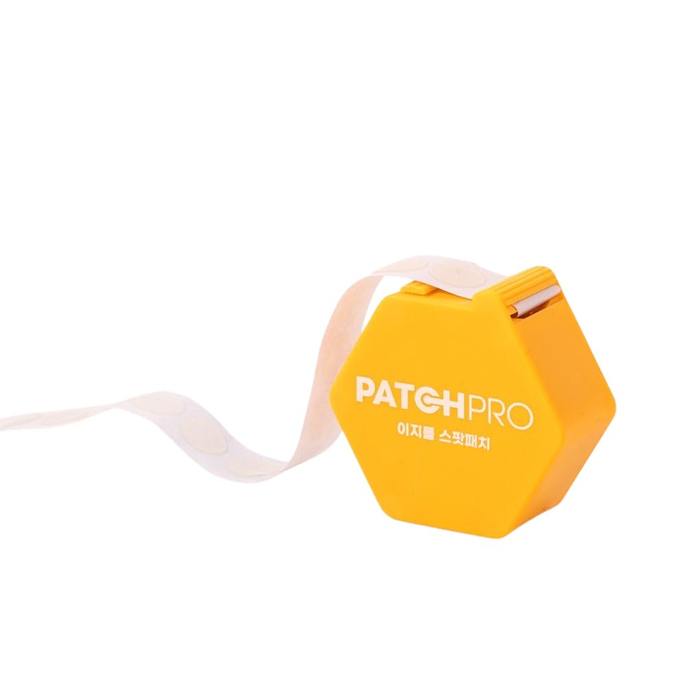PATCH PRO Easy Roll Spot Patch dispenser shows hygienic, portable on-the-go coverage for quick blemish care