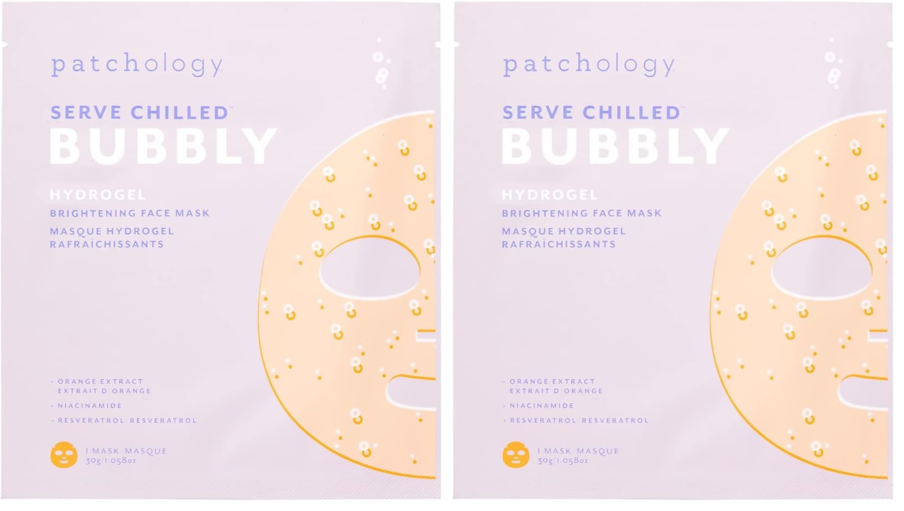 Patchology Brightening Gel Mask bubble-application boosts radiance for a quick glow