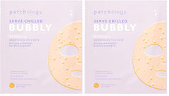 Patchology Brightening Gel Mask bubble-application boosts radiance for a quick glow