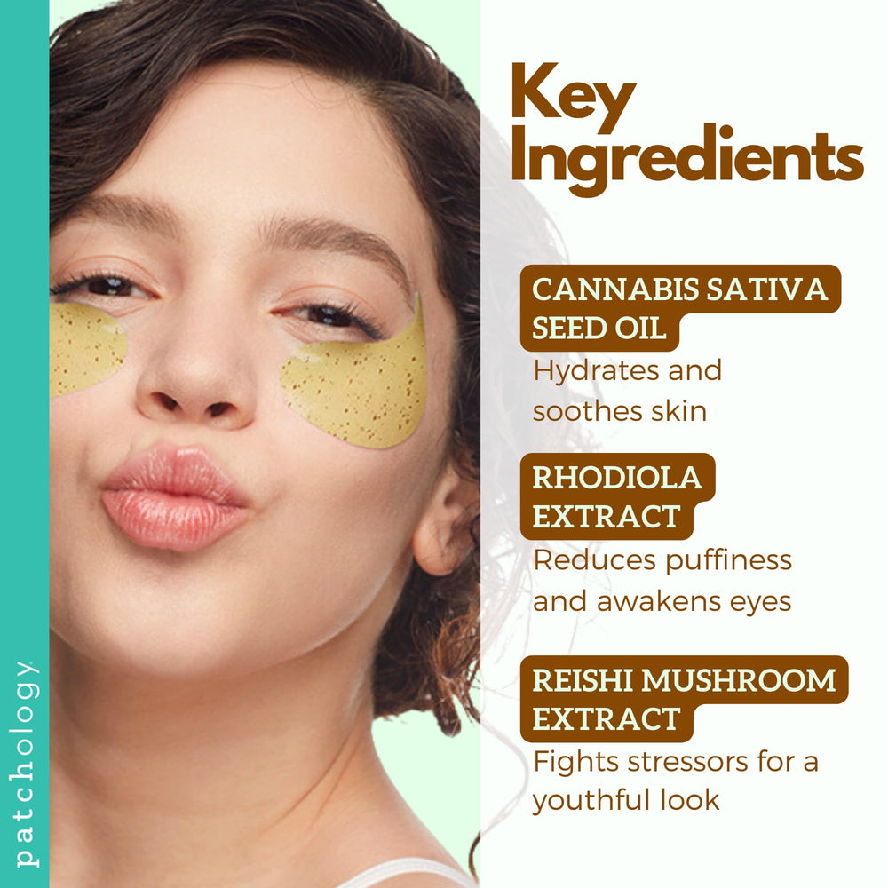 Patches applied during a morning routine deliver soothing relief and glow.