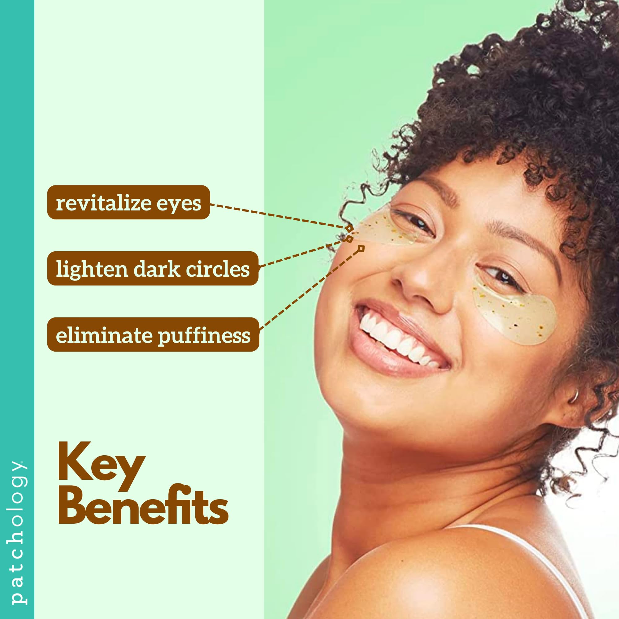 Close-up of gel texture showing hydrating serum for under-eye skin.