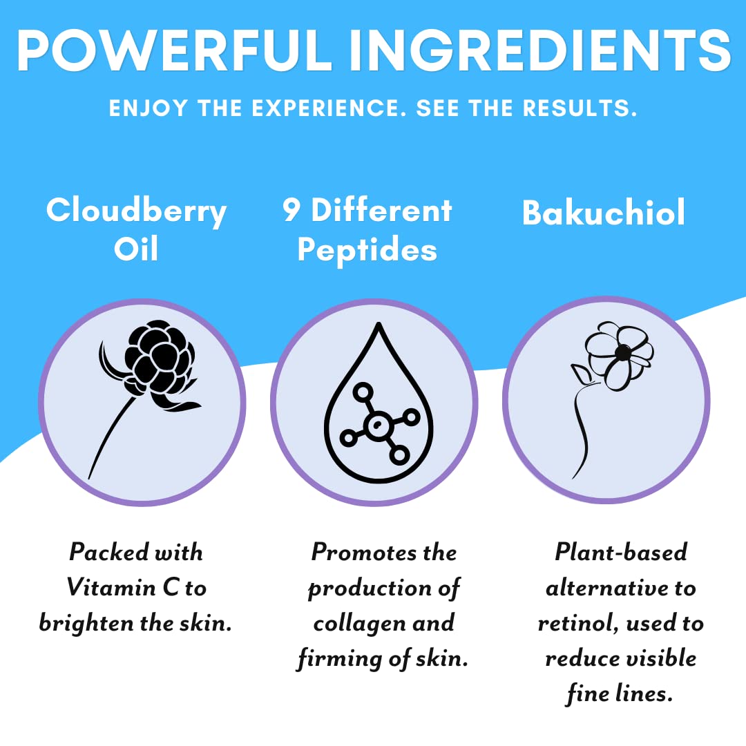 Patchology cloudberry oil ingredient glow and brightening effect.