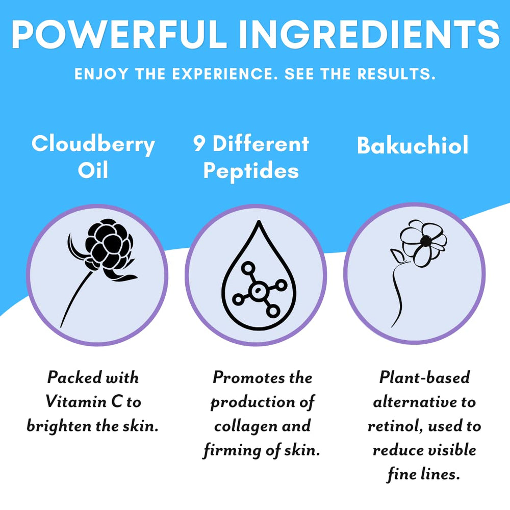 Patchology cloudberry oil ingredient glow and brightening effect.