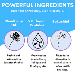 Patchology cloudberry oil ingredient glow and brightening effect.