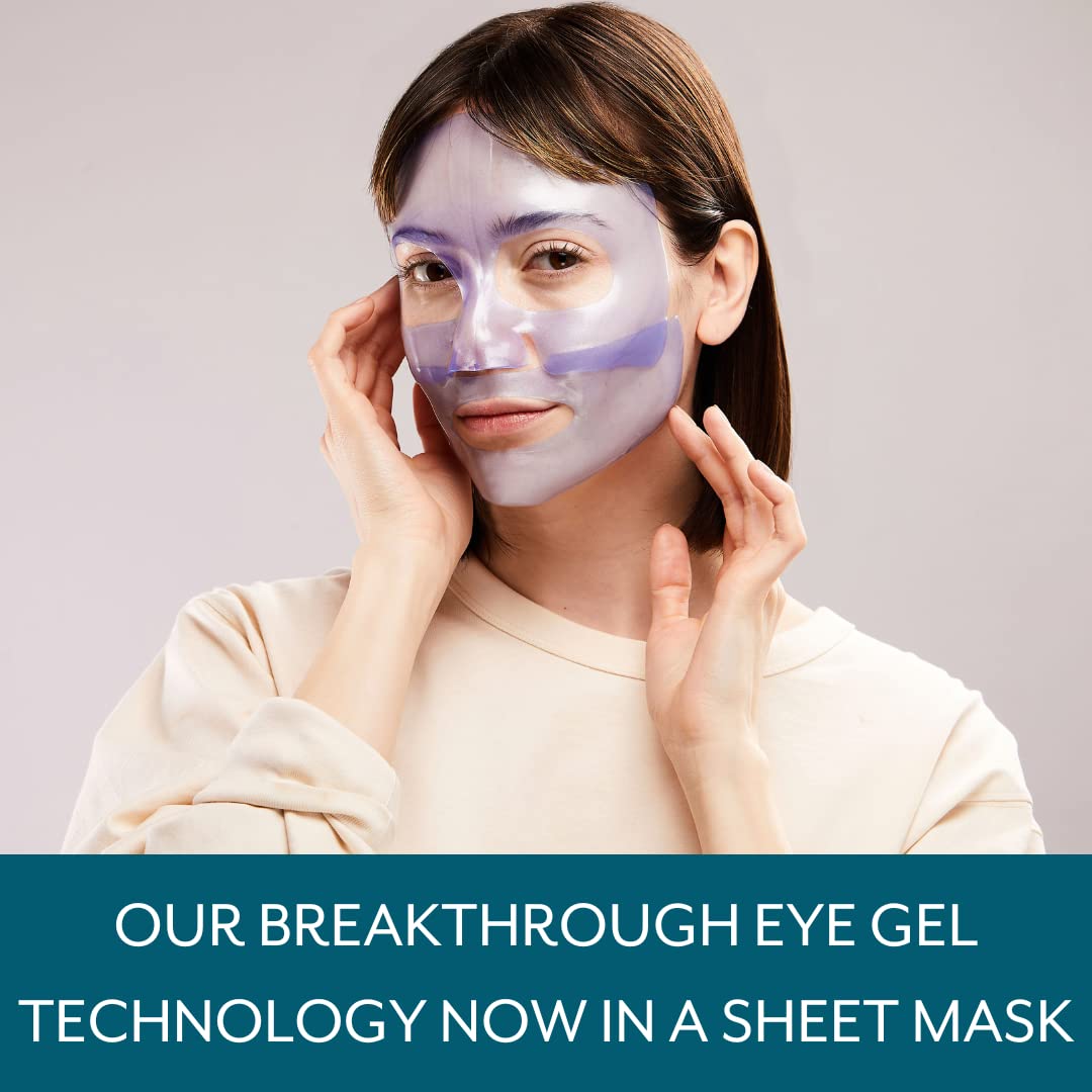 Patchology hydrogel mask application steps shown for quick relief.