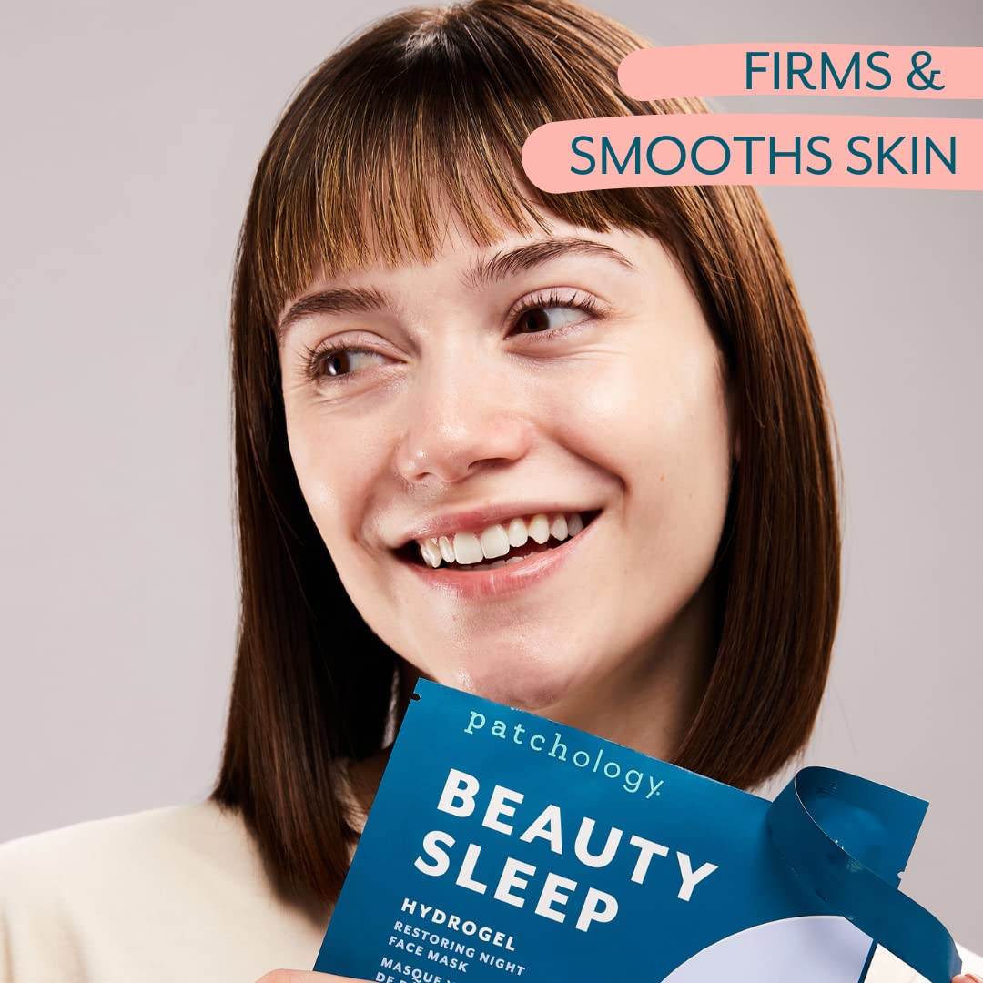 Patchology hydrogel mask texture looks smooth and inviting for hydration.