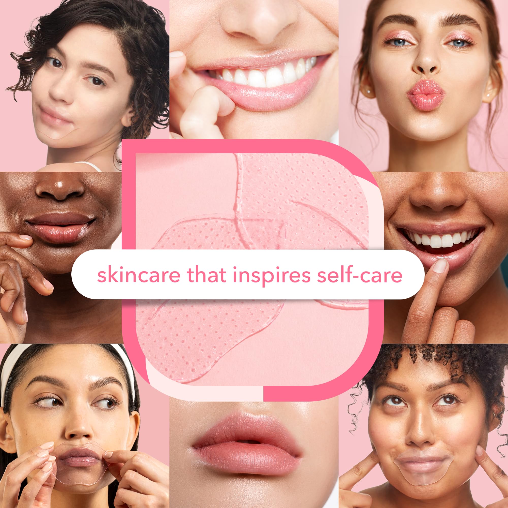 Patchology Lip Mask with rose fragrance for a subtle aromatherapy moment.