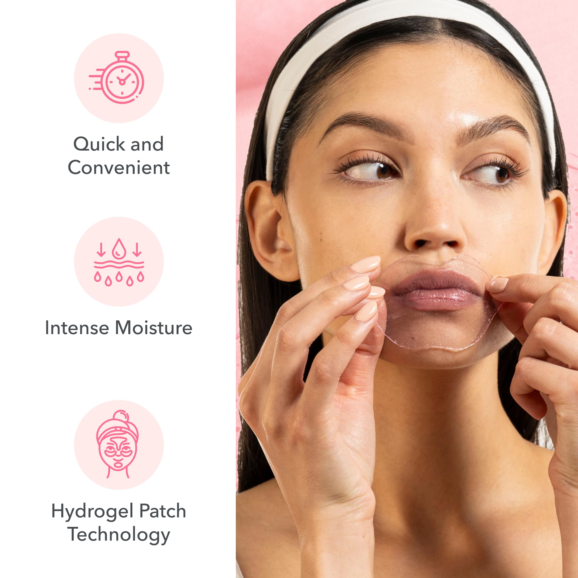 Patchology Strawberry-infused lip care pack promoting fruity scent and nourishment.