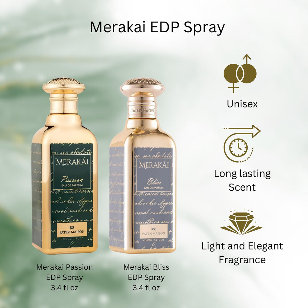 Patek Maison Merakai Essence EDP vial, rich woody profile perfect for upscale events.