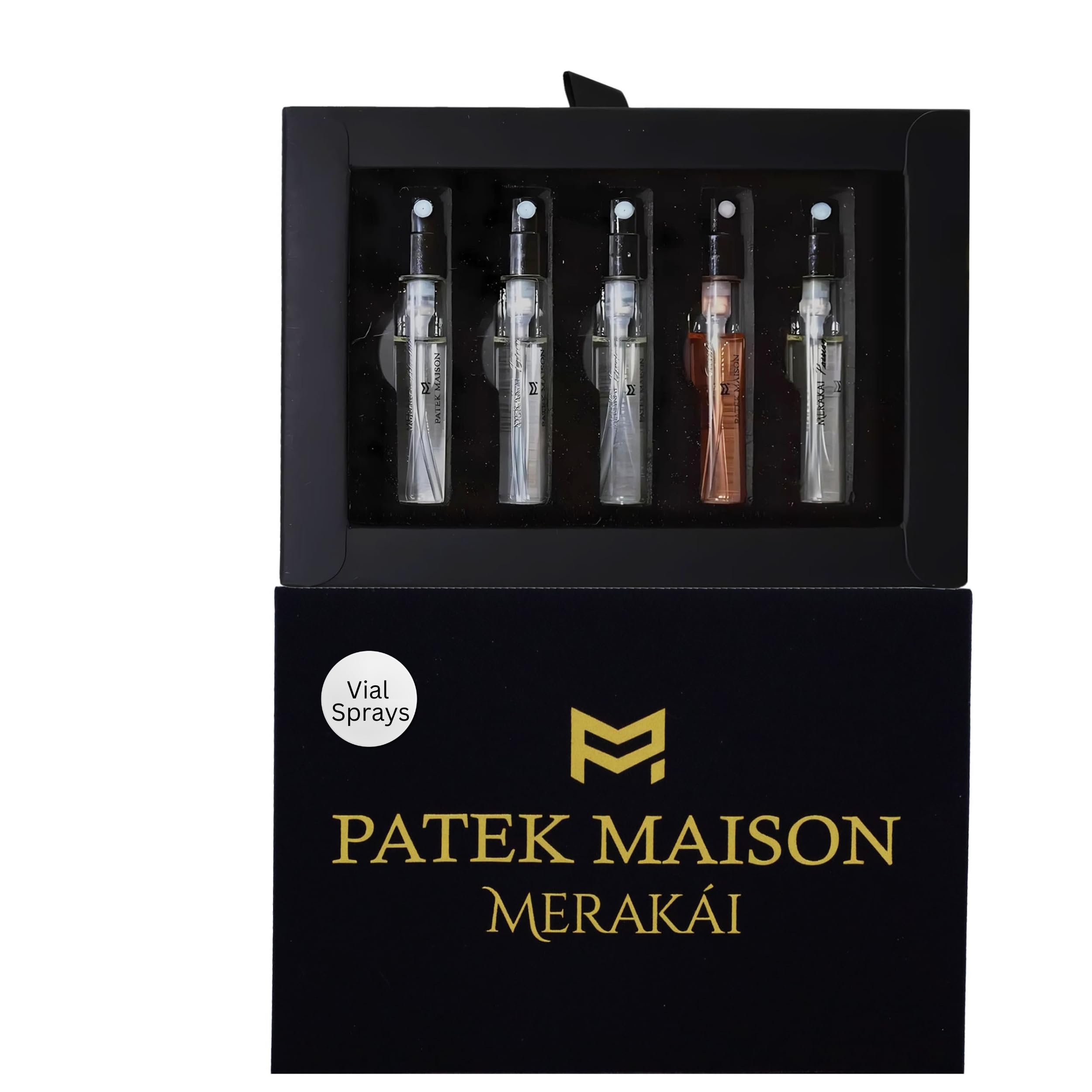 Patek Maison Merakai set packaging showing travel-friendly gift set.