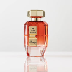 Patek Maison Prisme Rouge fragrance bottle; versatile for day or night
