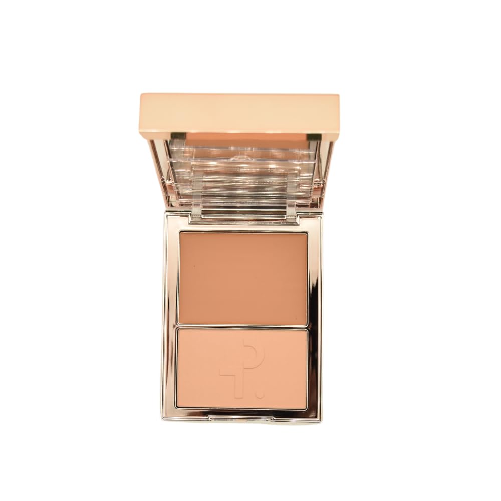 Patrick Ta Creme Foundation & Finishing Powder Duo in Light Medium 3 for a natural, radiant finish