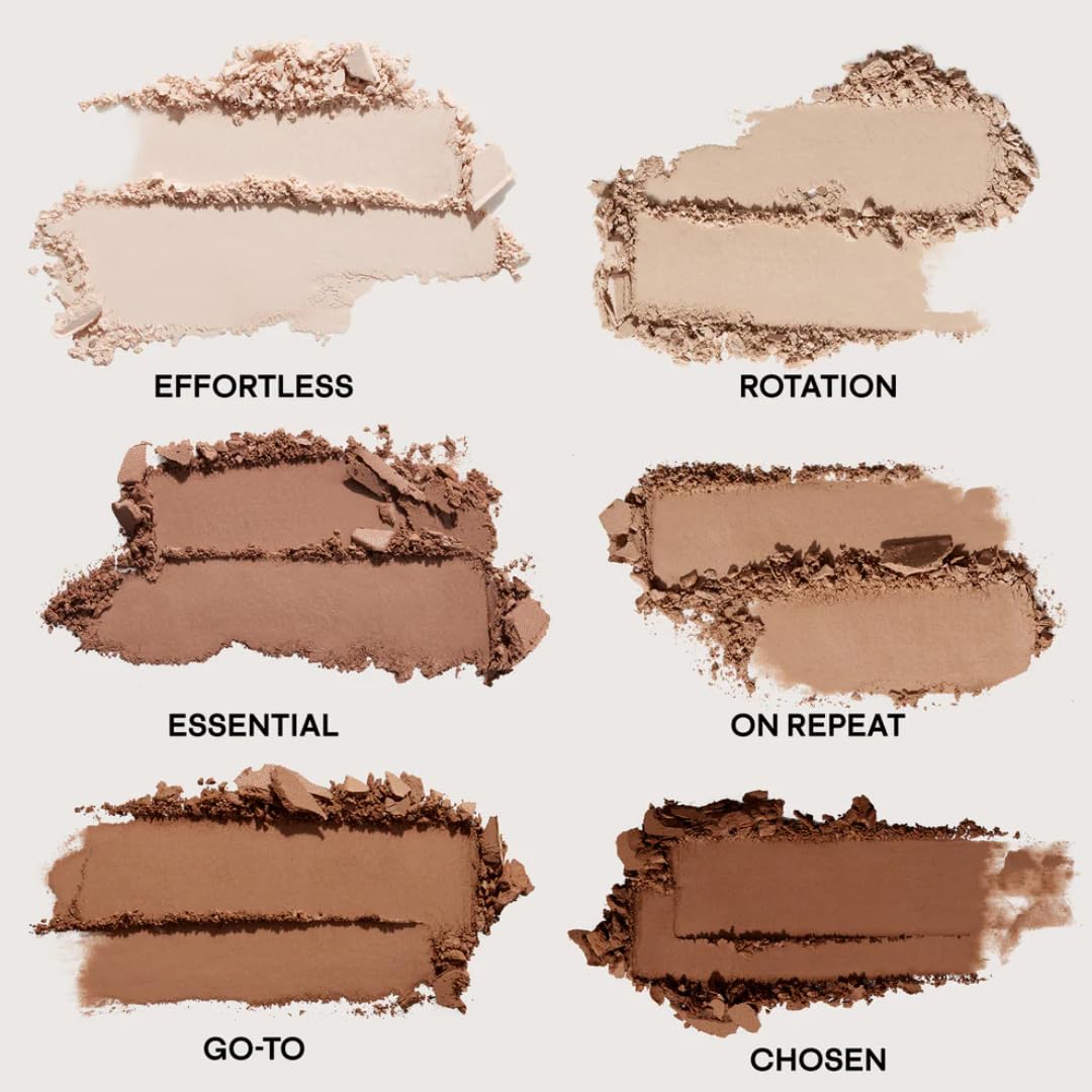 PATRICK TA Light Major Dimension Edit Shadow Palette open view highlighting six matte neutrals