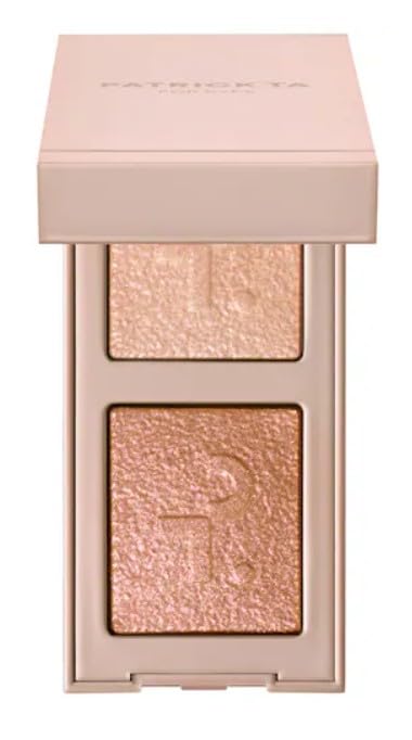 Patrick Ta Major Dimensions Eye Illusions Duo top shimmer champagne sparkle for subtle day-to-night glow