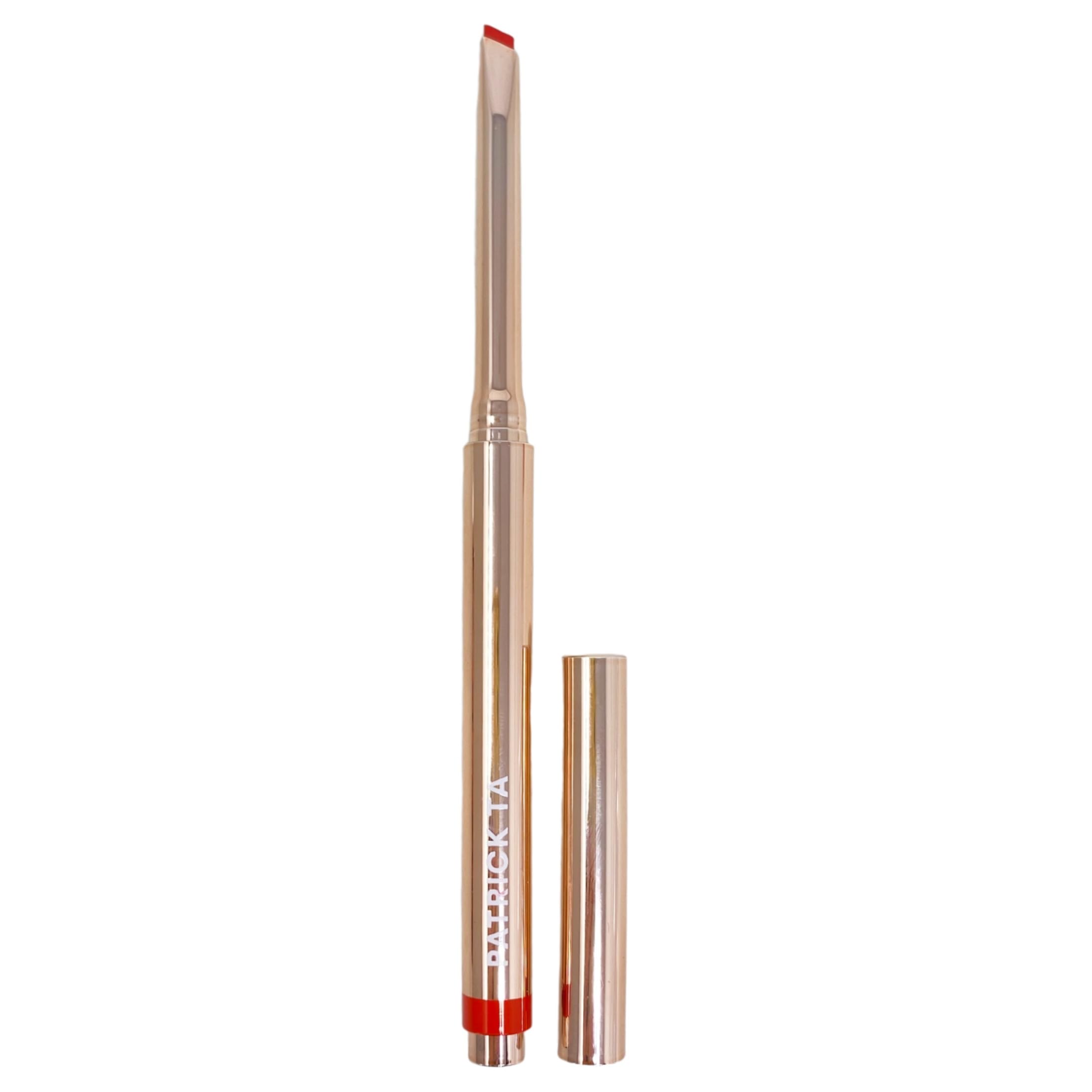 Patrick Ta Major Headlines Lip Crayon close-up showing creamy pigment and smooth glide
