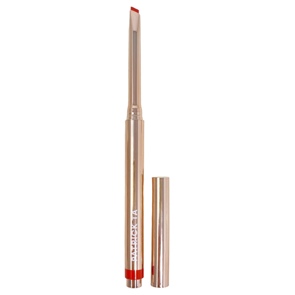 Patrick Ta Major Headlines Lip Crayon close-up showing creamy pigment and smooth glide