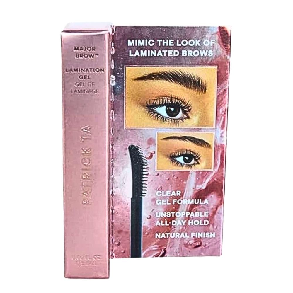 PATRICK TA brow gel applicator showing instant brow shaping