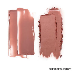 Patrick Ta She's Seductive Rosy Pink shade delivering luminous warmth on skin.