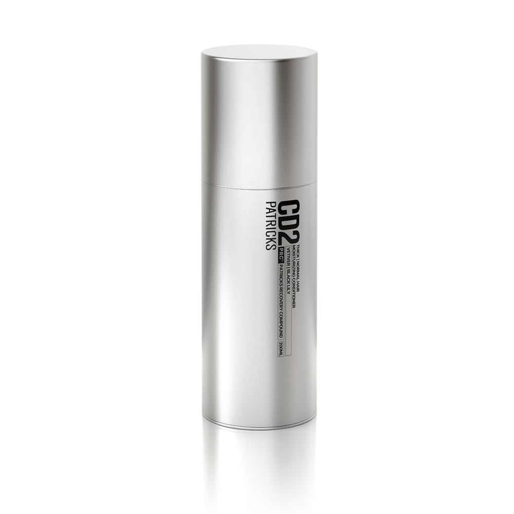 PATRICKS CD2 bottle front view for daily conditioning