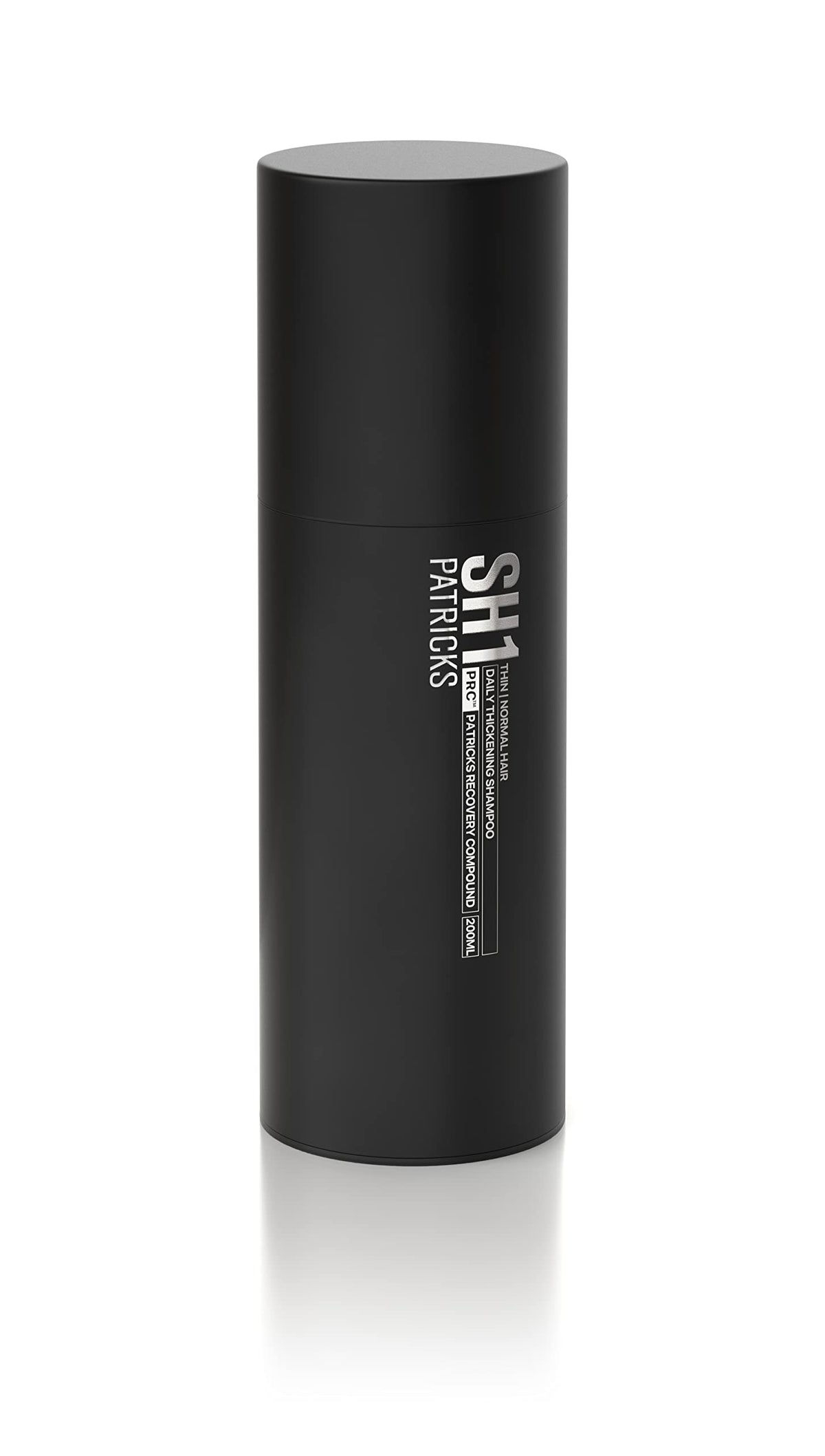 PATRICKS SH1 bottle shows thickening action for a fuller look
