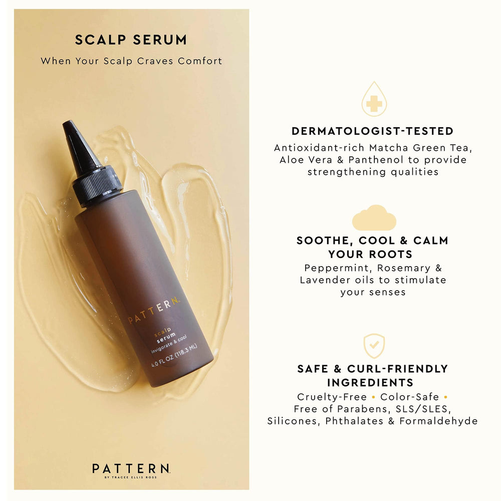PATTERN Beauty bottle-pour shows a minty formula delivering cooling hydration.