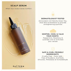 PATTERN Beauty bottle-pour shows a minty formula delivering cooling hydration.