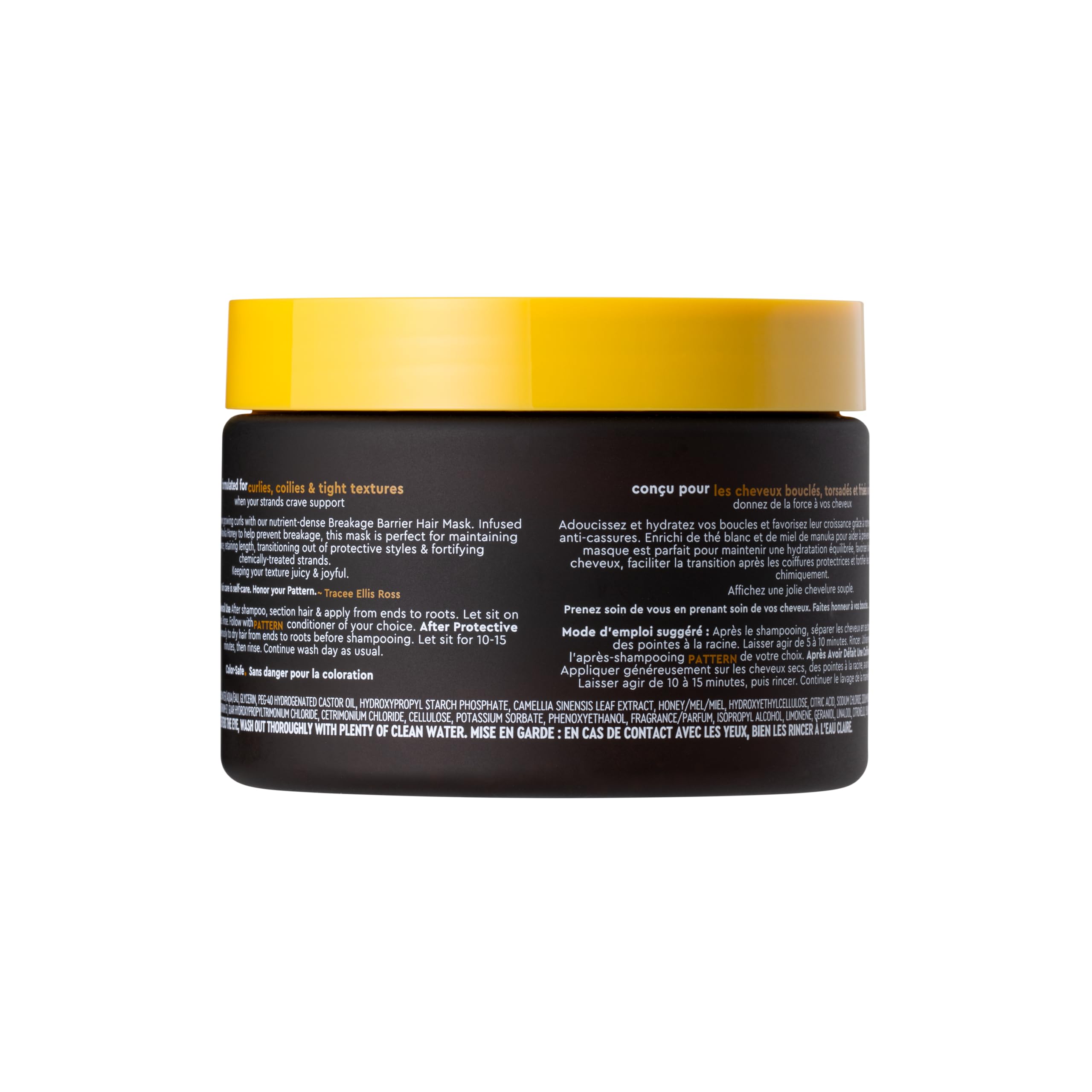 PATTERN Breakage Barrier Mask after use yields softer curls