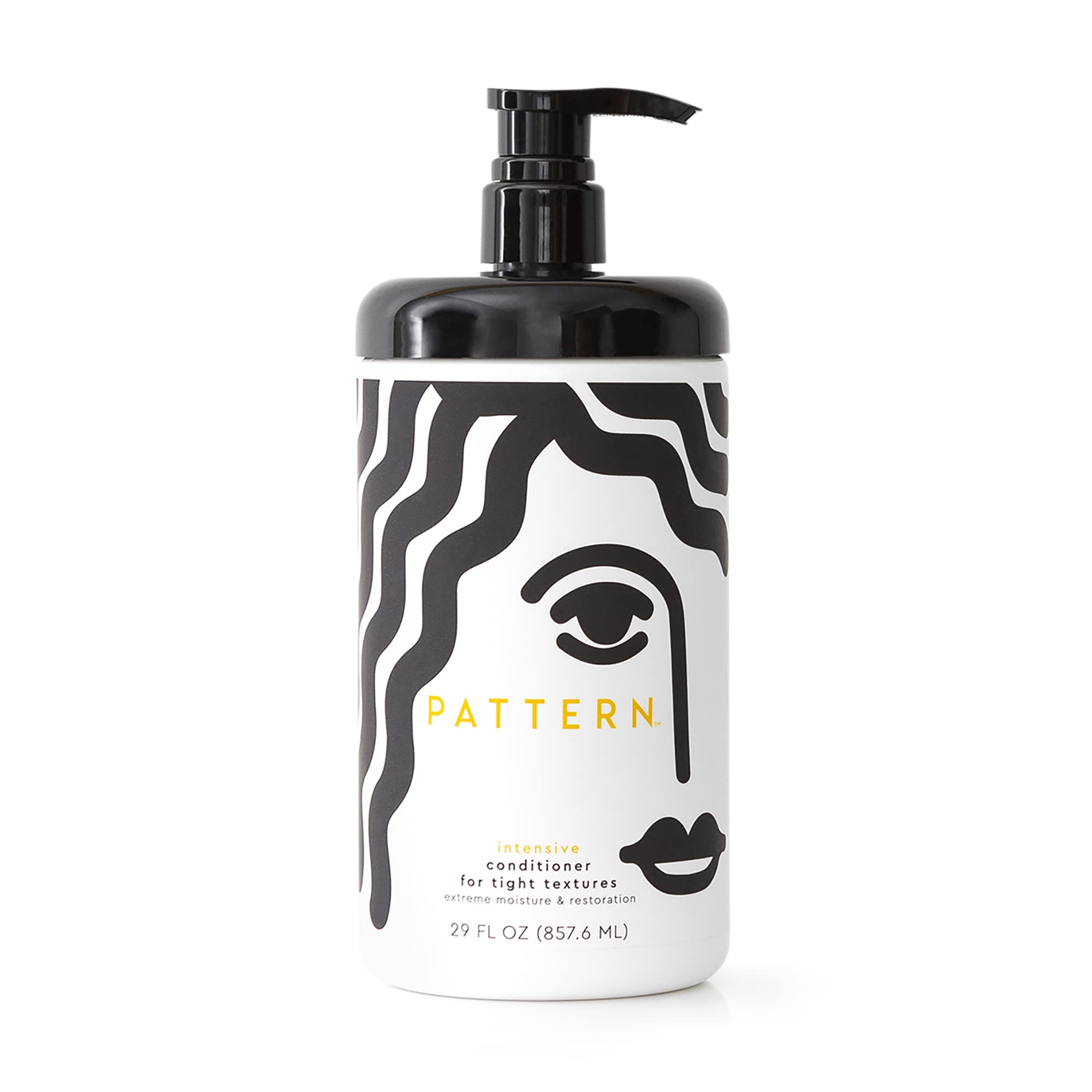 Pattern Beauty Intensive Conditioner bottle boosts moisture for tight 3a-4c curls.