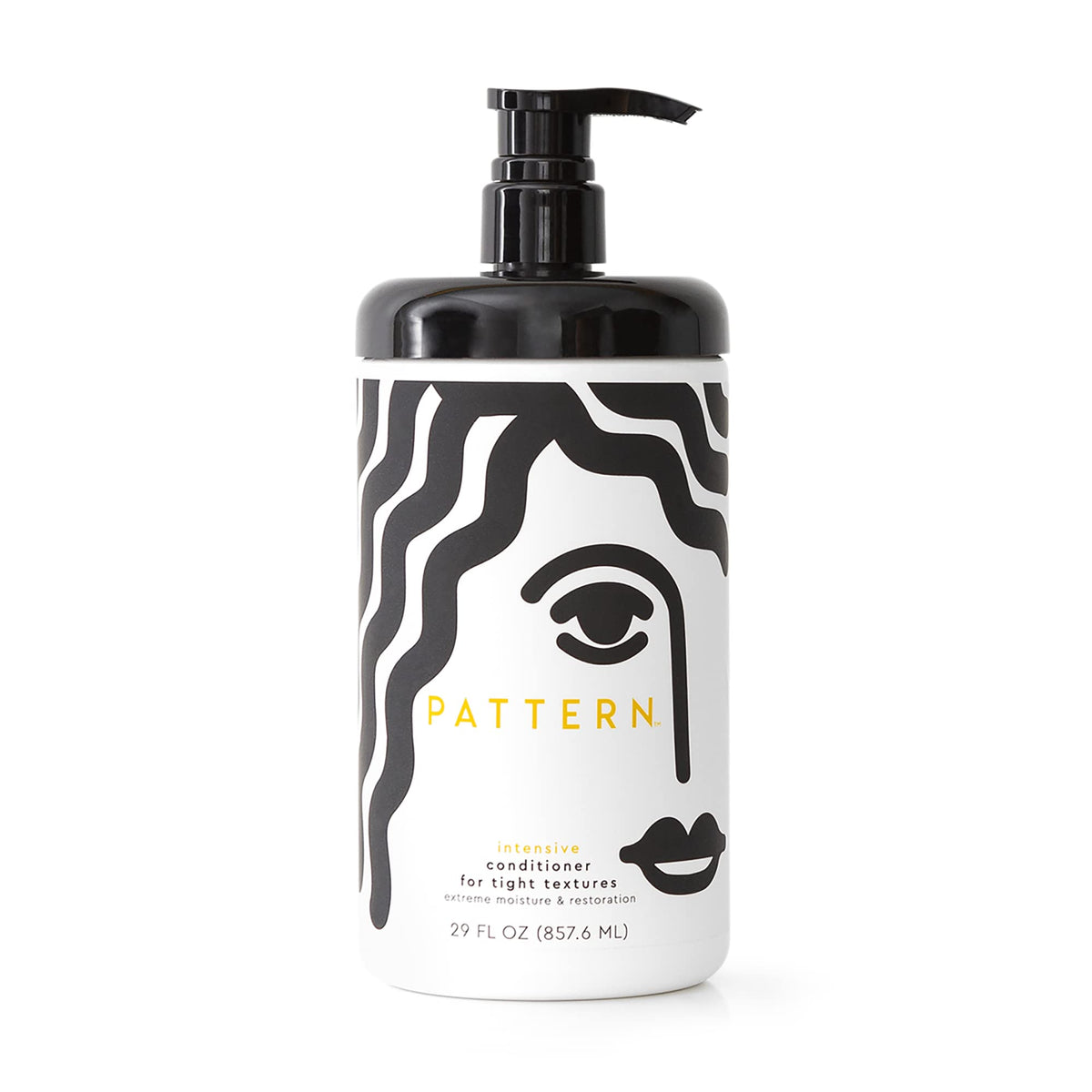 Pattern Beauty Intensive Conditioner bottle boosts moisture for tight 3a-4c curls.