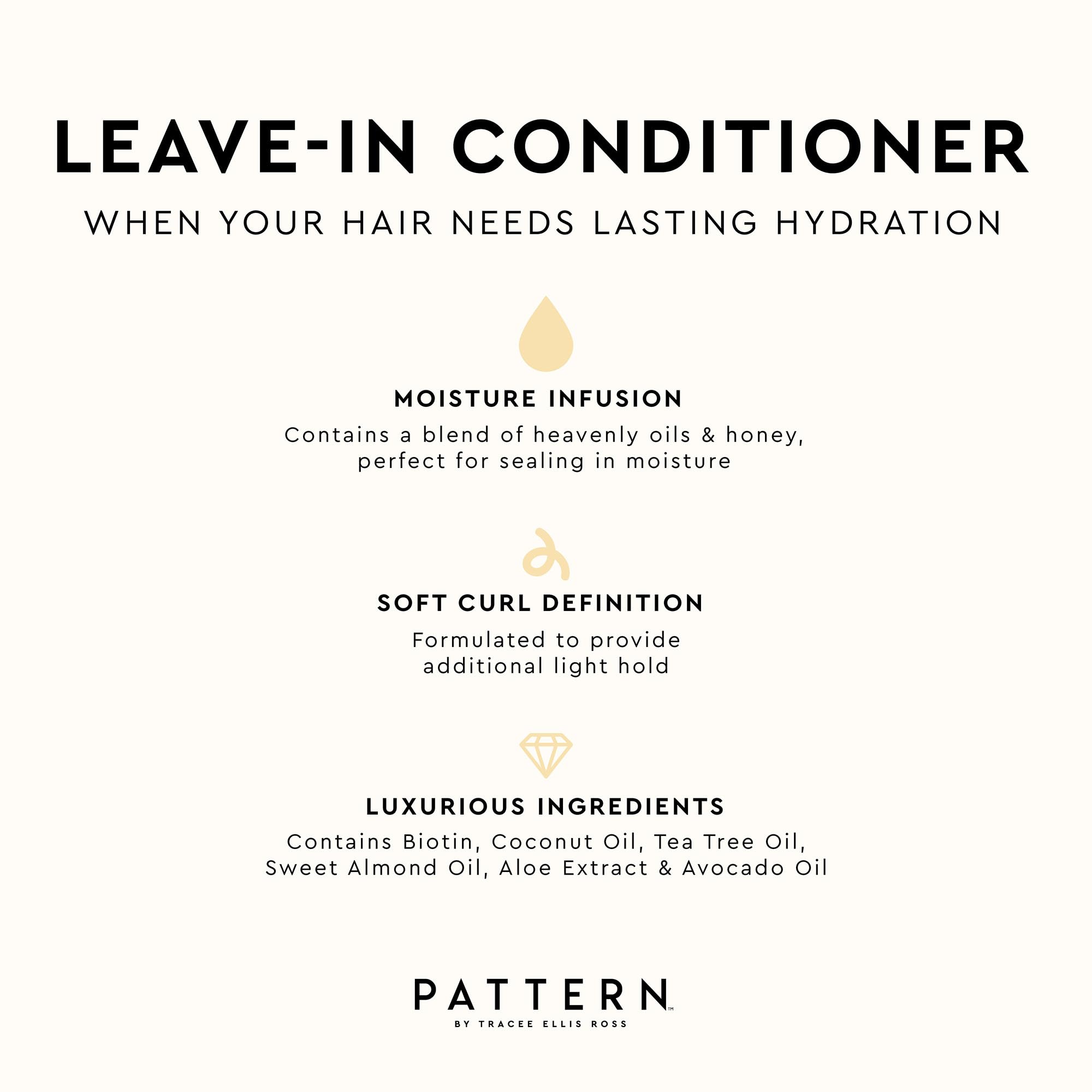 PATTERN Beauty Leave-In Conditioner serves as a moisture-rich base under gels.