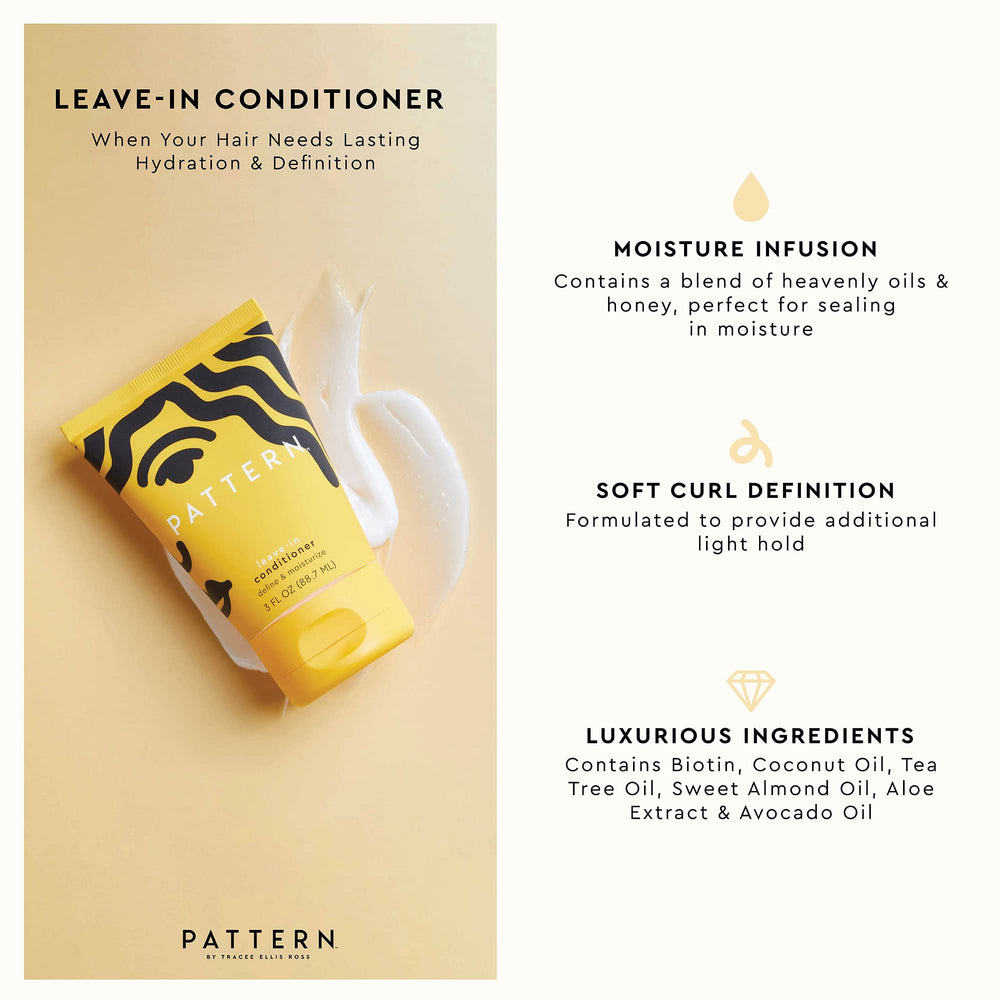 PATTERN Beauty Leave-In Conditioner pump dispenses smooth hydration for hair