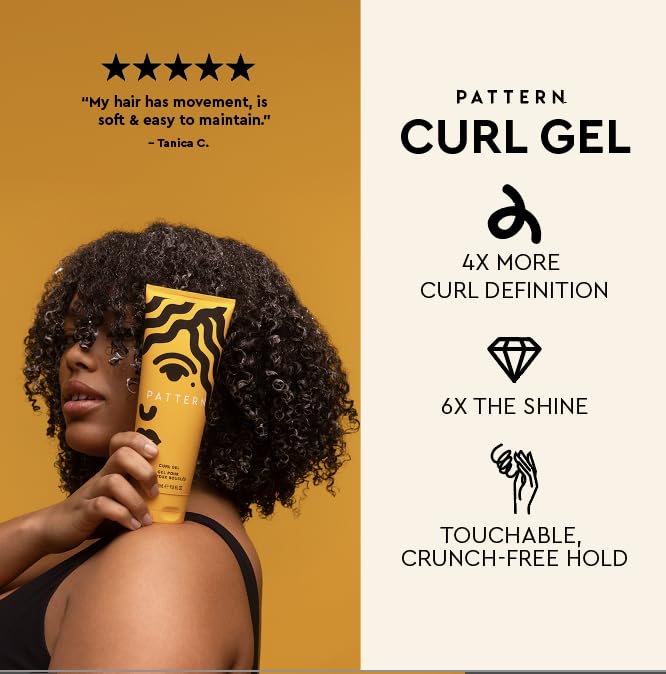 PATTERN curl gel creamy texture closeup suitable for wash-and-go styling.