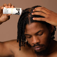 PATTERN Deep Scalp Detox bottle label highlighting 2-in-1 cleansing benefits