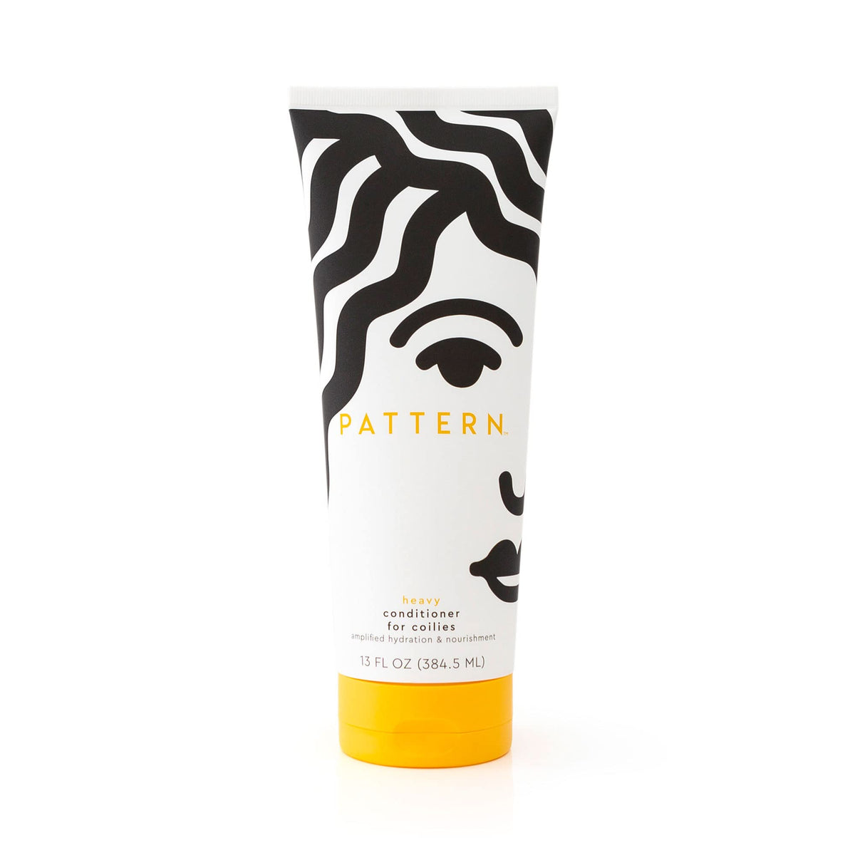 PATTERN Heavy Conditioner bottle on shelf for rich hydration and detangling.