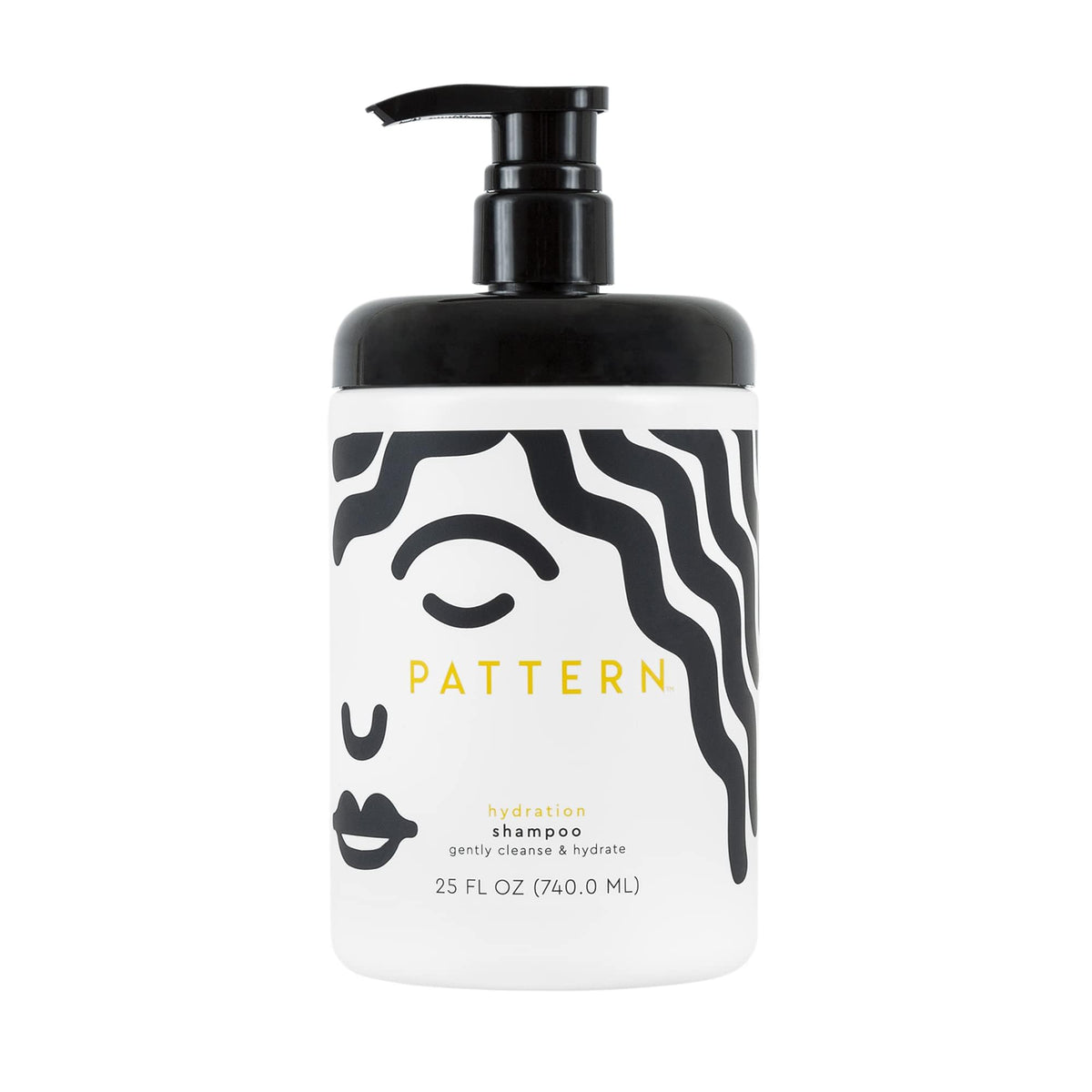 PATTERN Hydration Shampoo bottle with honey nourishing curls and moisture