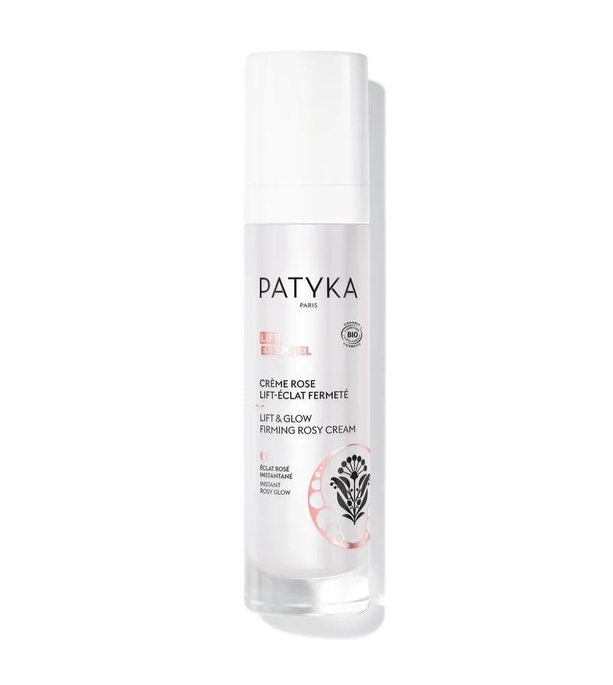 Patyka Lift & Glow Rosy Cream packaging highlights vegan and clean formula