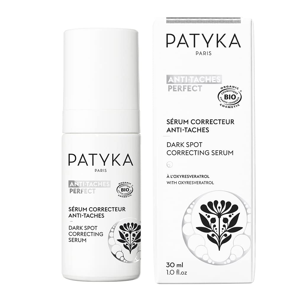 Patyka Natural Dark Spot Serum bottle for even skin tone and targeted correction.