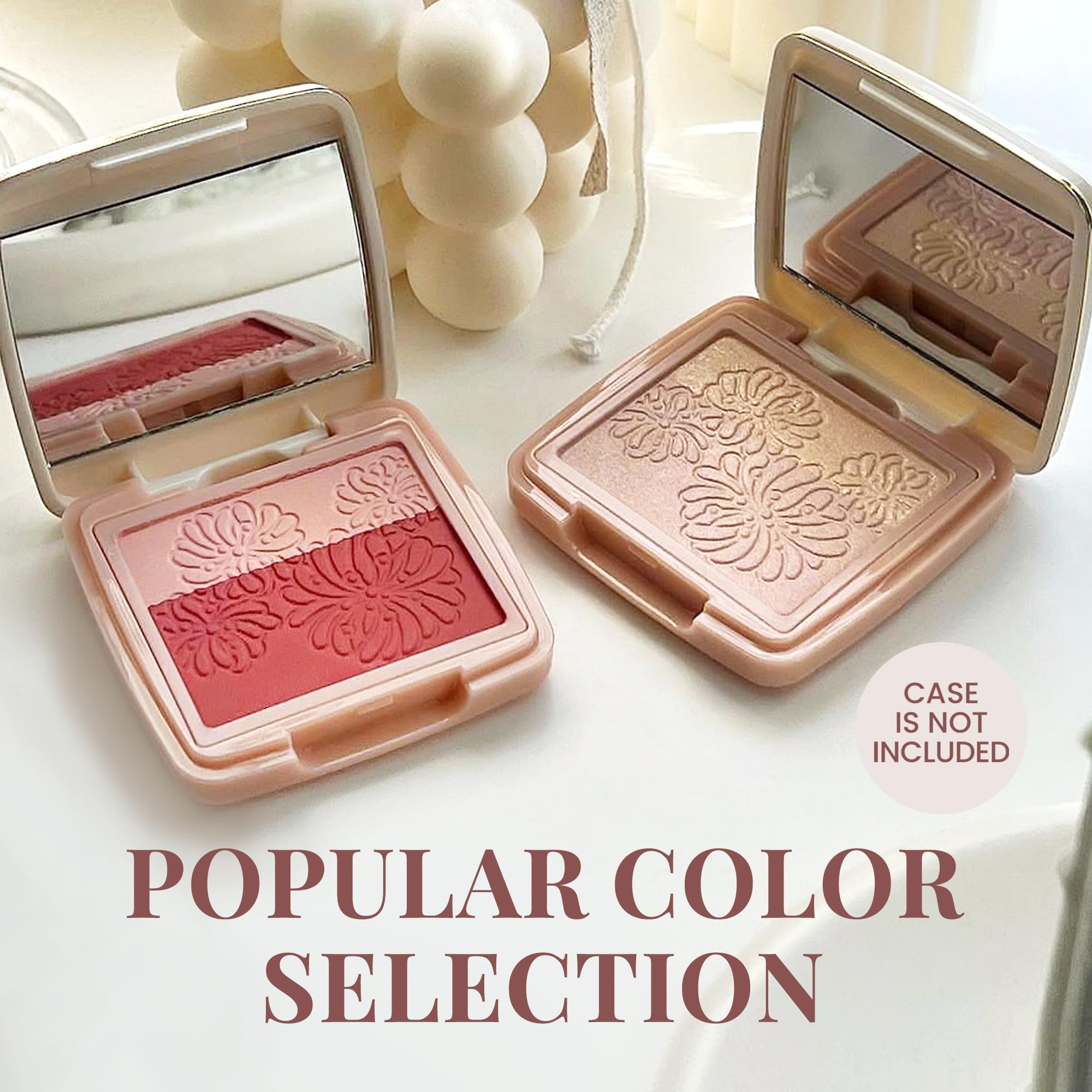 Paul and Joe Secret D’Or blush two-tone palette highlighting customizable rosy glow
