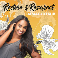 Creamy texture of Resurrect conditioner ready to coat hair