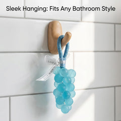 Paul Frank grape cluster detail enhances bathroom decor with whimsy