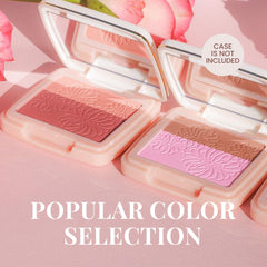 Paul & Joe blush swatches reveal soft shimmer and long-lasting veil finish.