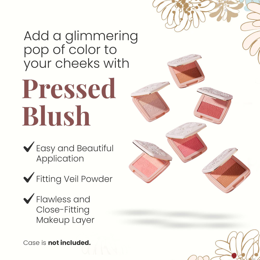 Ingredients highlight jojoba oil, orange flower water, peach extract, hyaluronic acid in Paul & Joe blush.