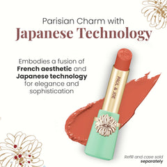 Paul Joe Canary Humming lipstick refill applied for smooth, even coverage.