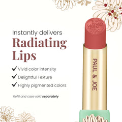 Paul & Joe moisturizing lipstick refill Rich Pigment delivers bold, long-lasting color impact