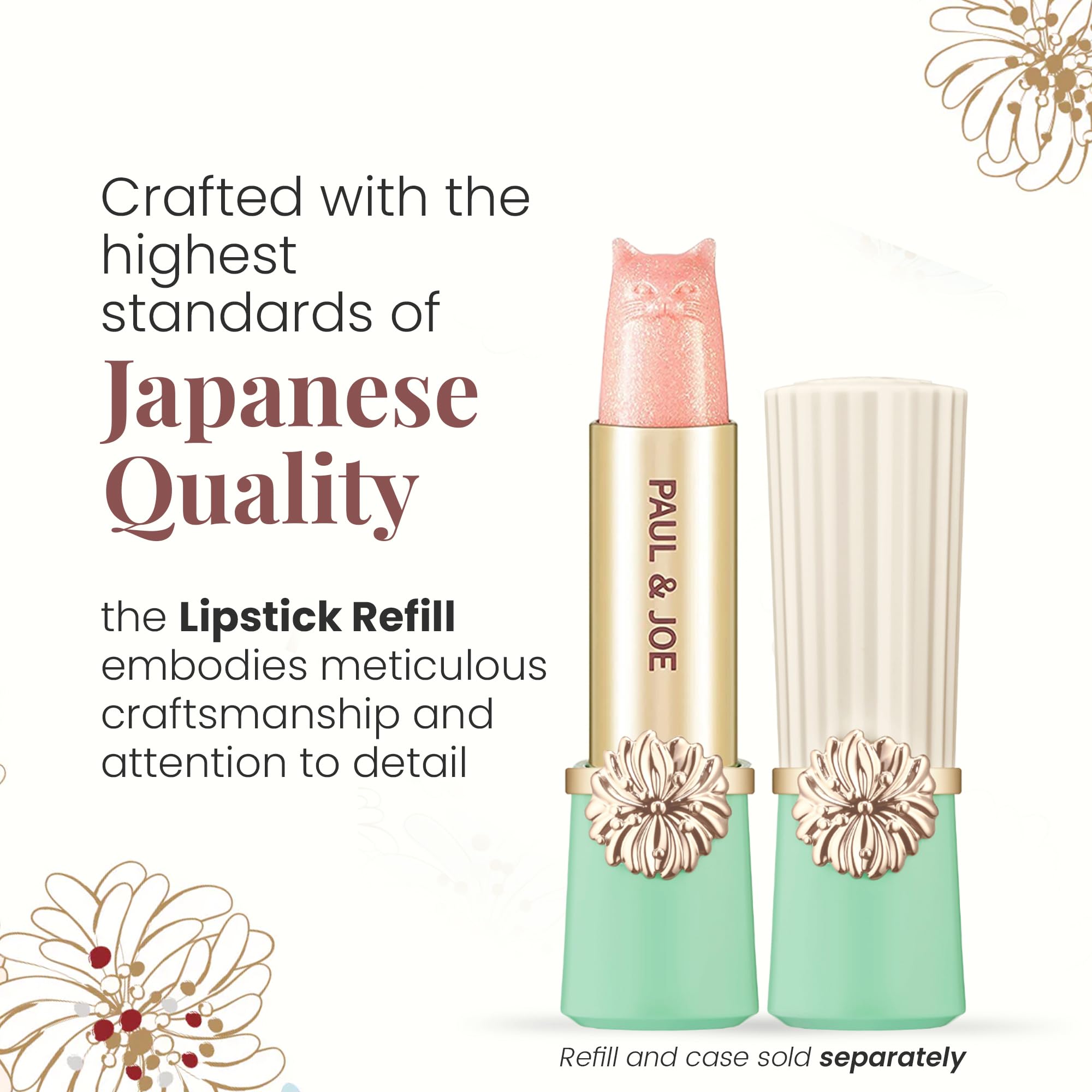 Paul & Joe Pearl Lipstick applies creamy pigment with crease-free finish.