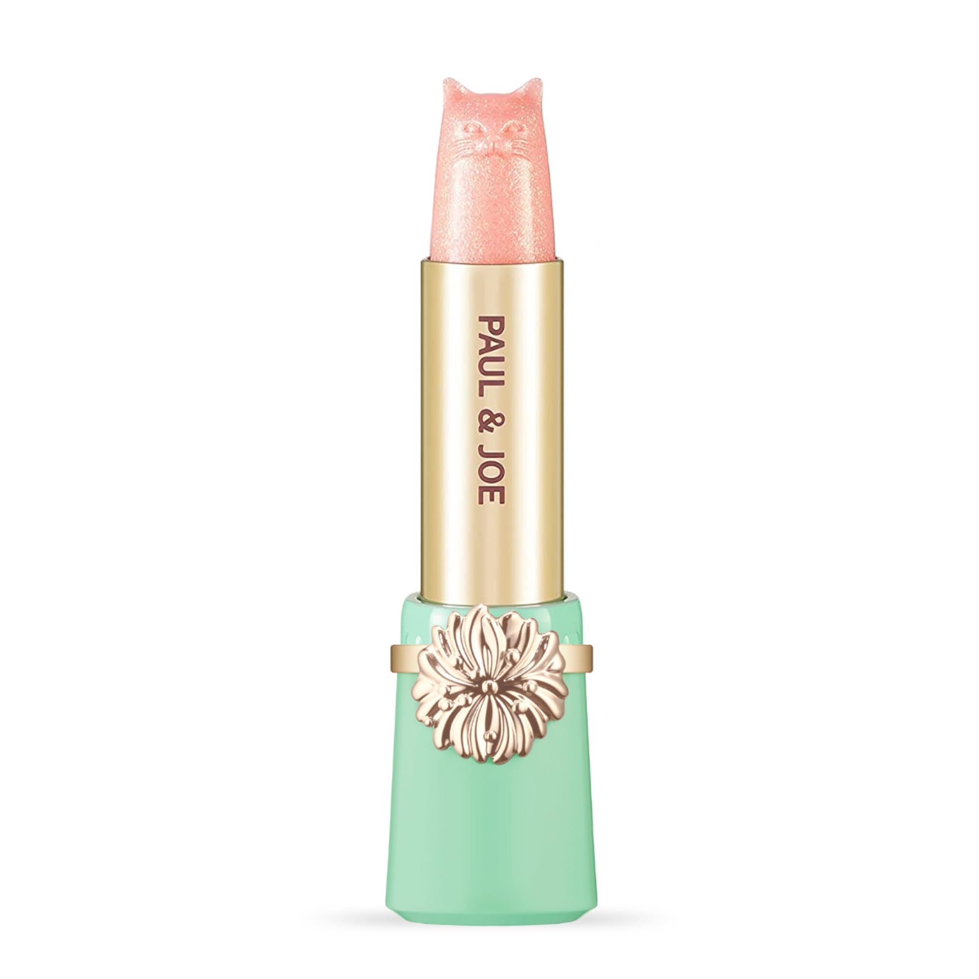 Paul & Joe Pearl Lipstick refill in light pink with glossy radiance and hydration.