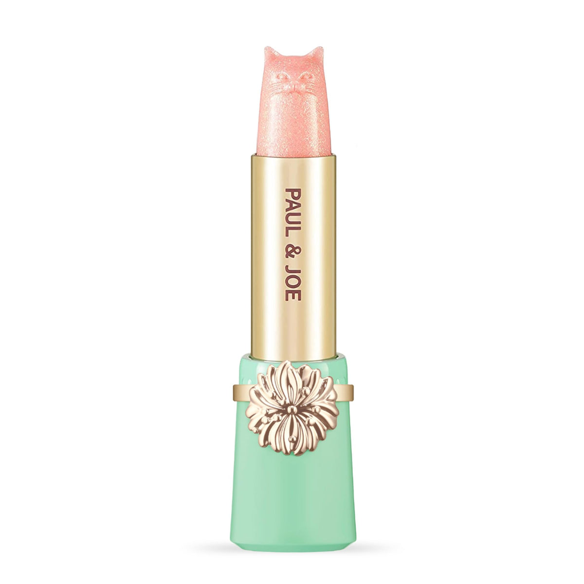 Paul & Joe Pearl Lipstick refill in light pink with glossy radiance and hydration.